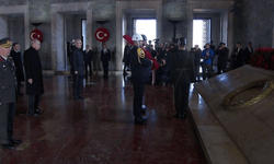 Cumhurbaşkanı Erdoğan ve devlet erkanı Anıtkabir'de