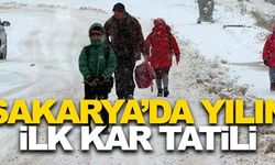 Sakarya’da yılın ilk kar tatili