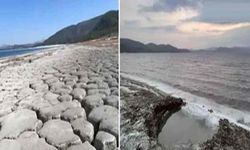 Burdur Salda gölü’nde su çekilmesi devam ediyor