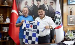 Maden İşçileri Topbaşıspor’dan GMİS yöneticilerine forma