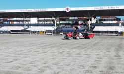 Fethiye Şehir Stadı zemini bakıma alındı