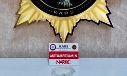 Kars'ta, yolcunun bavulunda metamfetamin ele geçirildi