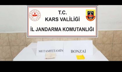 Kars'ta araç sürücüsü üstünde uyuşturucuyla yakalandı