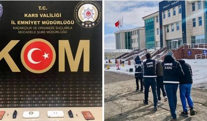 Kars'ta ehliyet sınavında 'kameralı' düzenekle yakalandı