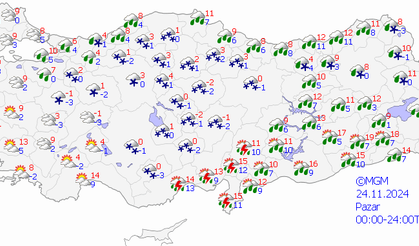 Meteoroloji'den Sel, Don ve buzlanma uyarısı