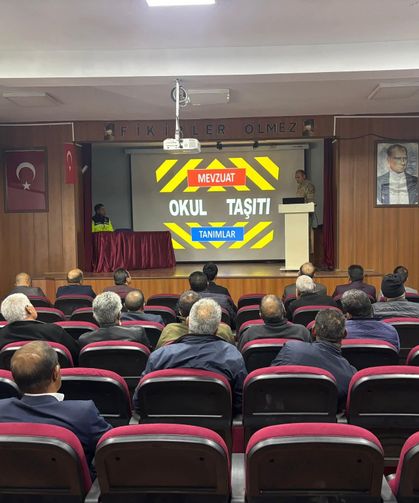 Susuz’da okul servis şoförlerine Güvenli Taşıma Eğitimi verildi