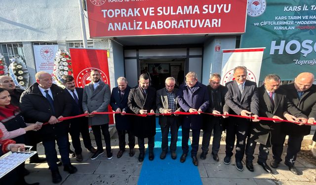 Kars'ta Toprak ve Sulama Suyu Analiz Laboratuvarı  açılışı gerçekleştirildi