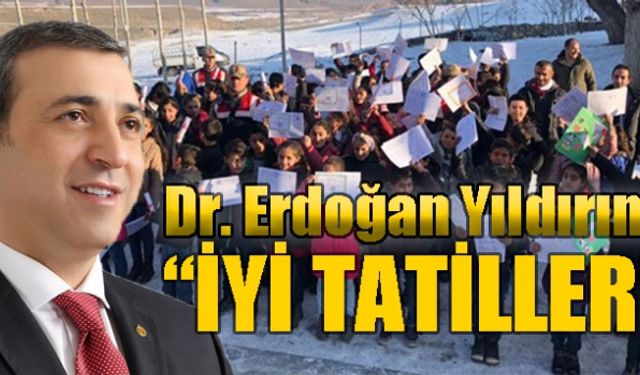 KAIFED Genel Başkanı Dr. Erdoğan Yıldırım’ın sömestr mesajı