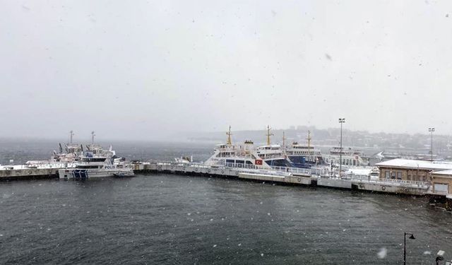 Çanakkale'de feribot seferlerine hava koşulları engeli