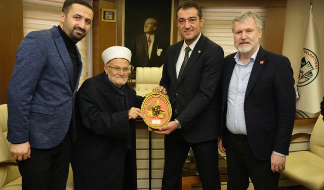 Mescidi Aksa İmam Hatibi İkrime Sabri, Fuat Köse'yi ziyaret etti