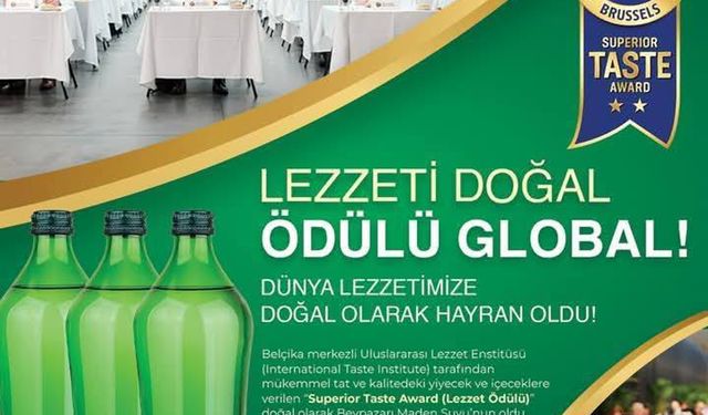 Beypazarı Doğal Maden Suyuna Avrupa'dan büyük ödül