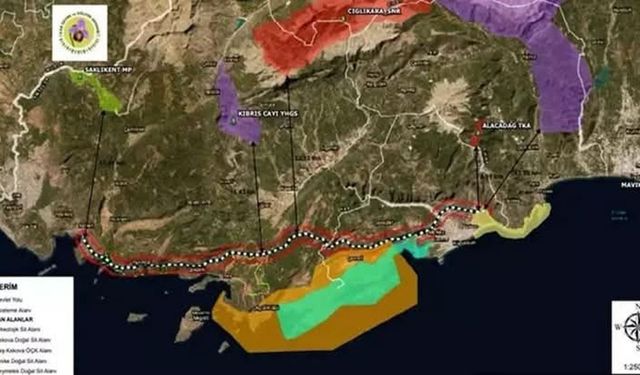 Finike- Kalkan bölünmüş yol projesine ‘ÇED olumlu’ kararı