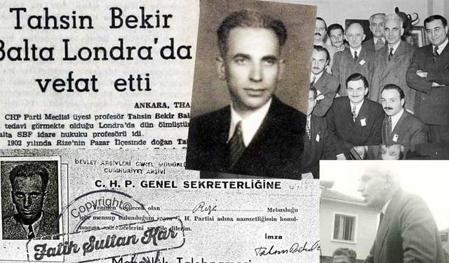 O Bir Atinalı: Rize Pazarlı Prof. Dr. Tahsin Bekir Balta