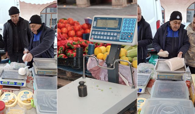 Beypazarı Zabıta Müdürlüğü ekiplerinden pazarda terazi kontrolleri