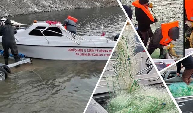 Torul Baraj Gölü'nde kaçak avcılığa geçit yok