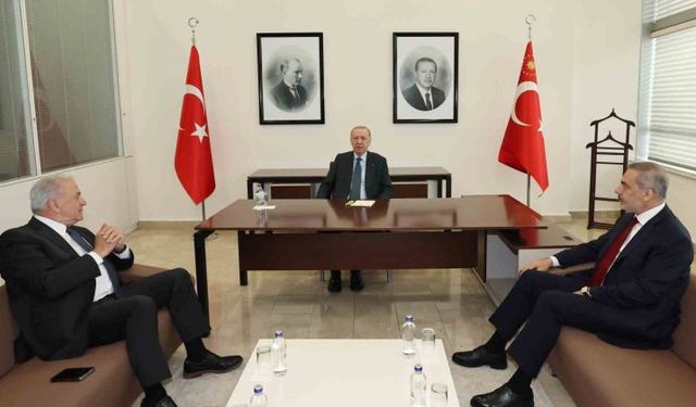 Cumhurbaşkanı Erdoğan, eski Yunan Bakan Avramopoulos’u kabul etti