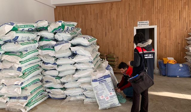 Kars'ta gübre satış bayileri denetlendi