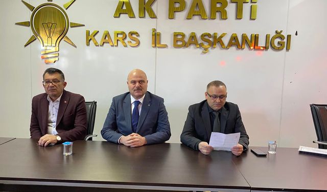 Ak Parti Kars İl Başkanlığı: Millet iradesine silah çekilmiştir