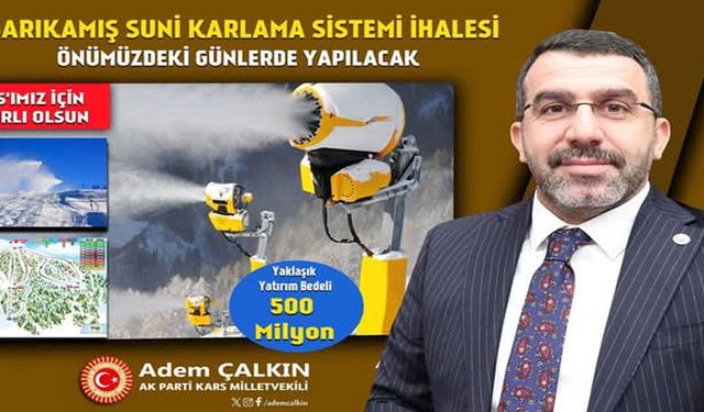 Sarıkamış suni karlama ihalesi gün sayıyor