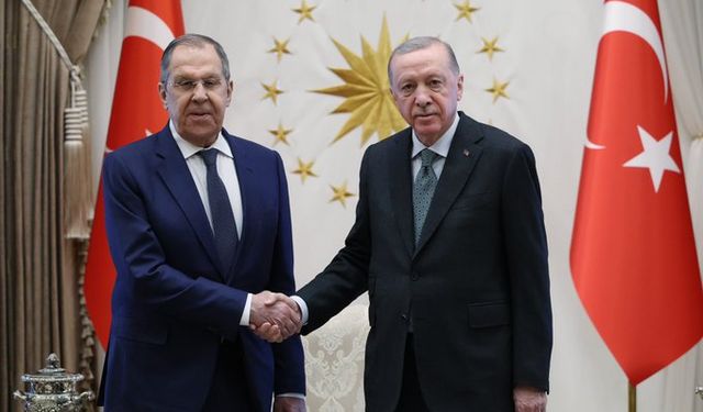 Cumhurbaşkanı Erdoğan, Rusya Dışişleri Bakanı Lavrov ile görüştü