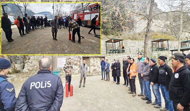 Isparta Sütçüler Belediyesi personeline yangın eğitimi verildi