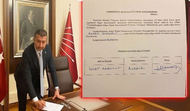 CHP Burdur Milletvekili İzzet Akbulut'tan Ekrem İmamoğlu'na tam destek