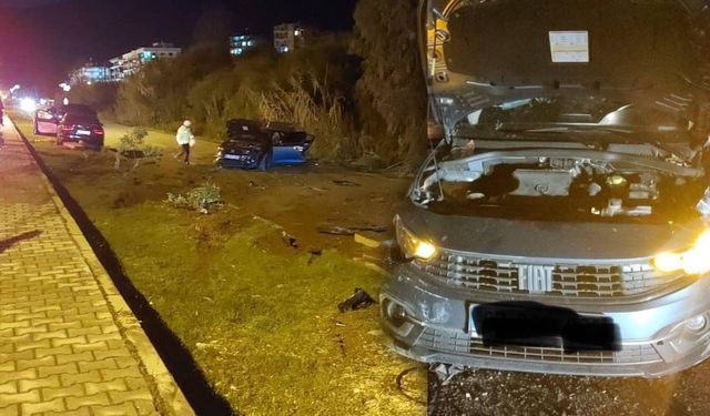 Finike sahil yolunda trafik kazası: 4 Yaralı