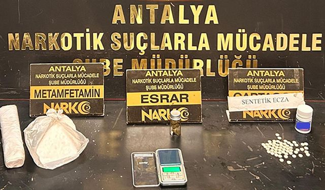 Antalya'da narkotik timlerinden büyük operasyon!