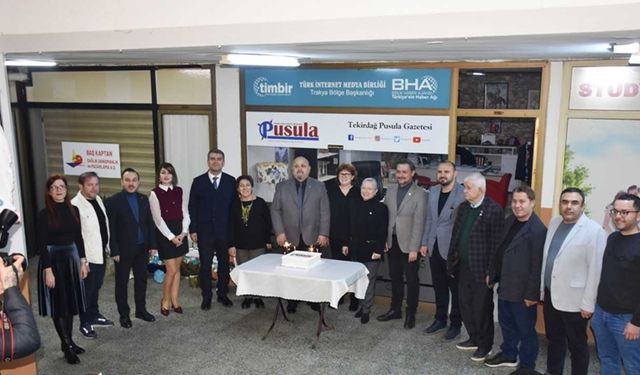 TİMBİR üyesi Tekirdağ Pusula Gazetesi 22. yılını kutladı