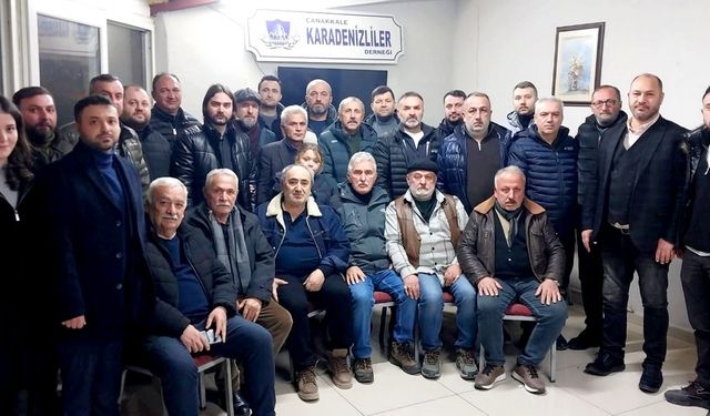 Çanakkale Karadenizliler Derneğinden İş İnsanı Kılıç'a destek