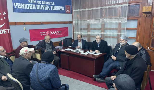 Saadet Partisi Beypazarı İlçe Başkanlığı Haftalık Olağan Toplantısını yaptı