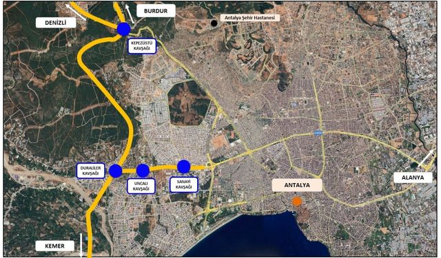 Antalya Trafiğini Rahatlatacak 10 Köprü