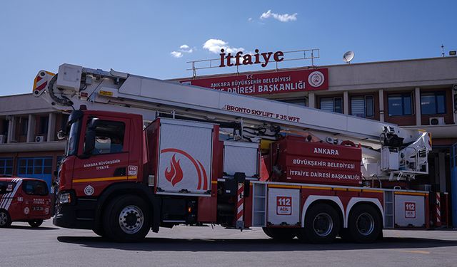 Ankara'nın Akyurt ilçesinde fabrika yangını