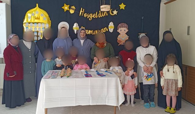 Karslı minikler ve özel öğrenciler Ramazan'a 'Hoşgeldin' dedi