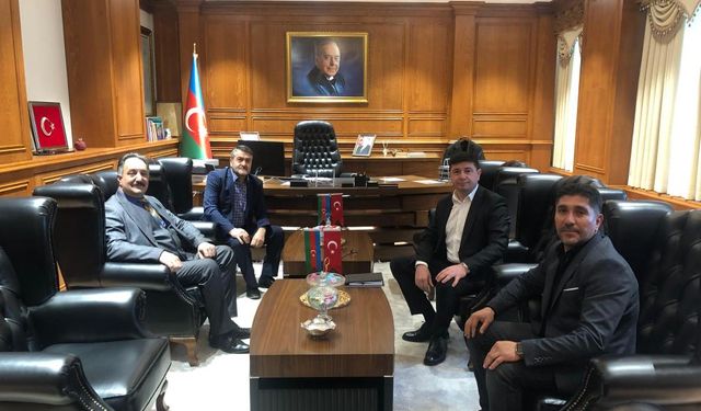 BBP Kars yönetiminden Başkonsolos Zamin Aliyev'e ziyaret