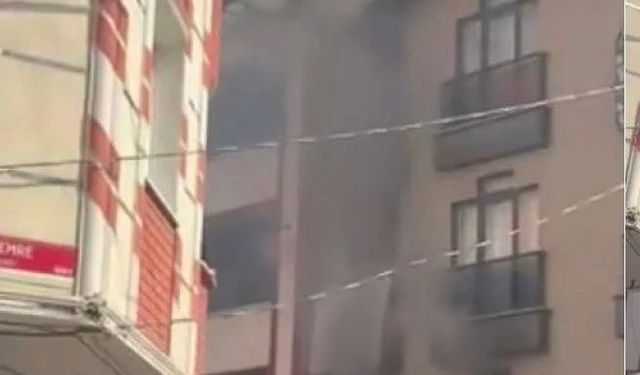 İstanbul Esenyurt'ta 4 katlı bir binada yangın