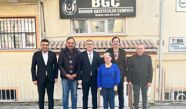 Burdur Gazeteciler Cemiyeti, Emniyet Müdürü Kurt’u ağırladı