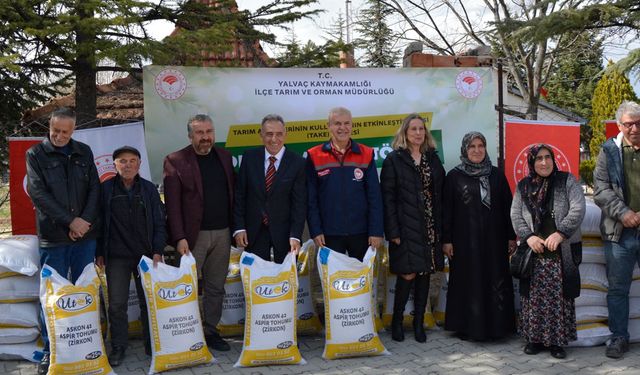 Isparta'da yüzde 60 hibeli aspir projesi hayata geçti