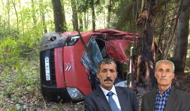 Şalpazarı’nda düğün dönüşü trafik kazası 2 babayı hayattan kopardı