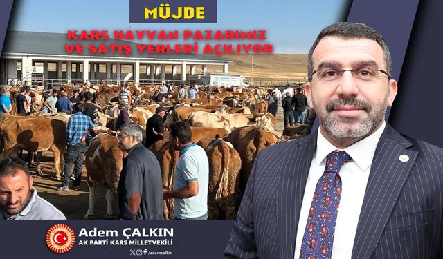 Milletvekili Çalkın'dan Kars hayvan pazarı müjdesi