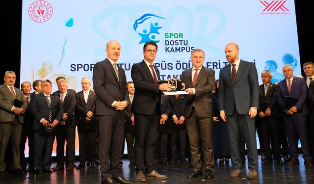 ÇOMÜ, Spor Dostu Kampüs Ödülleri'nde Türkiye’nin en iyi 3 üniversitesi arasına girdi