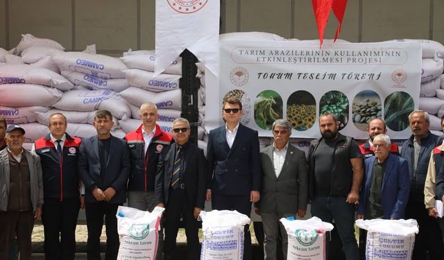 Üreticiye 51 ton sertifikalı çeltik tohumu dağıtıldı