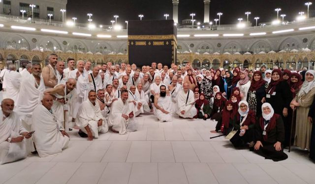 Amasyalı hacı adayları Mekke’ye ulaştı