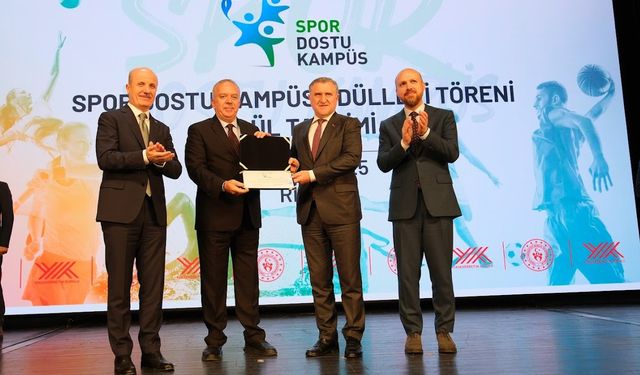 Amasya Üniversitesine “Spor Dostu Kampüs” ödülü