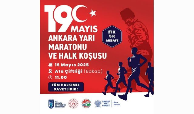 Başkent'te 19 Mayıs coşkusu: “ATA’ya Koşuyoruz” etkinliği düzenleniyor