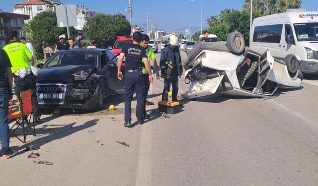 Finike’de trafik kazası: 1 kişi yaralandı