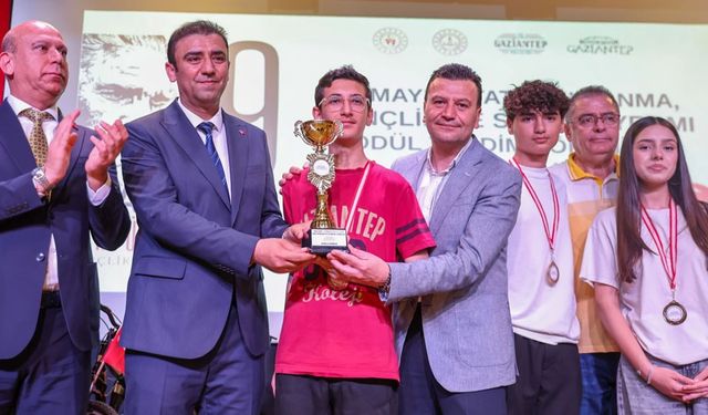 Gaziantep'te 19 Mayıs'ta ter döken yarışmacılar ödüllendirildi