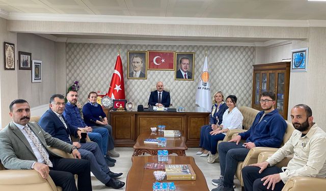 AK Parti Kars İl Başkanlığı’na Kızılay Kars Şubesi’nden ziyaret
