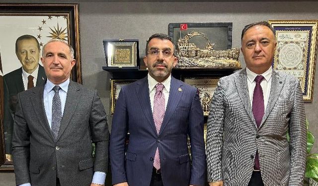 Kars Milletvekili Adem Çalkın, Kafkas Üniversitesi Heyetini TBMM'de ağırladı