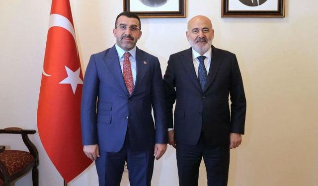 AK Parti Kars Milletvekili Adem Çalkın'dan İçişleri Bakan Yardımcısı Mehmet Sağlam'a ziyaret